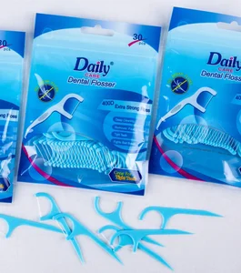 Daily Care Dental Hygiene Fresh Breath Mint Floss Toothpick JS2001M Multi-purpose Floss Bar Wholesale for Hotel Disposable