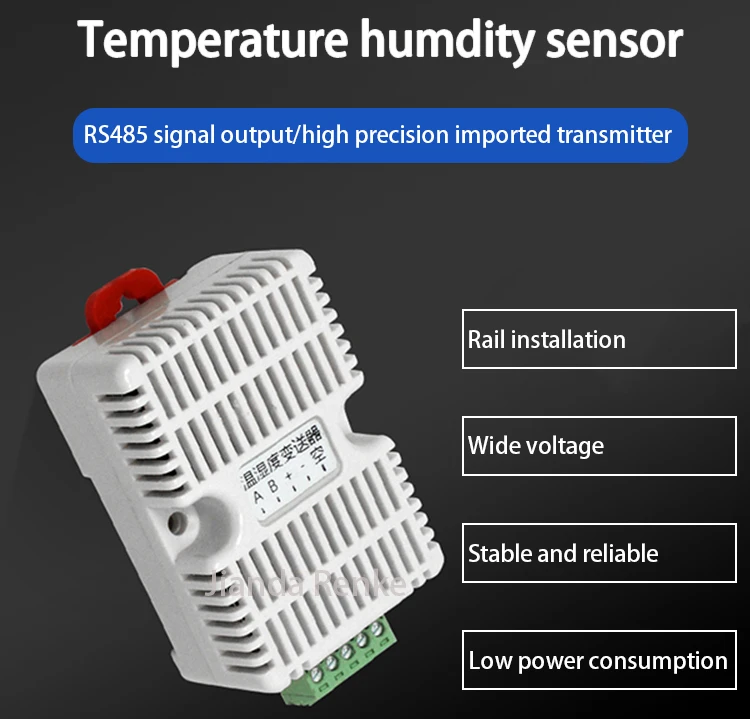 RS485 Temperature Humidity RS485 Modbus-TRU Temperature Sensor Temperature-Humidity Sensors Temperature and Humidity Monitoring -md02, Size: XY-MD02