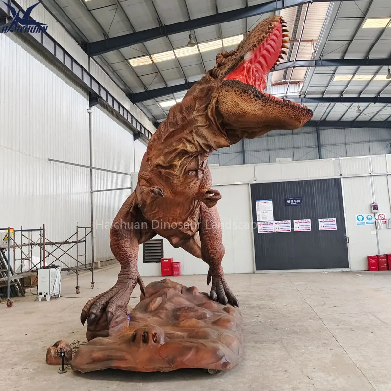 Fabricant du Programme Dino Park Personnalisé Décorations d'Halloween Hyper Réalistes Grandes Dinosaures Animatroniques à Taille Réelle Tyrannosaure Rex en Vente