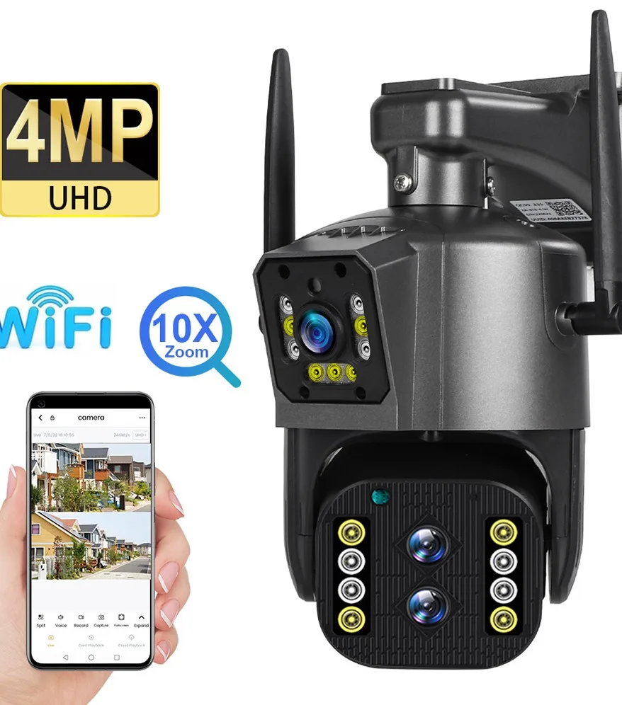 Double 1080p Outdoor Waterproof WiFi Security Camera OEM Wholesale