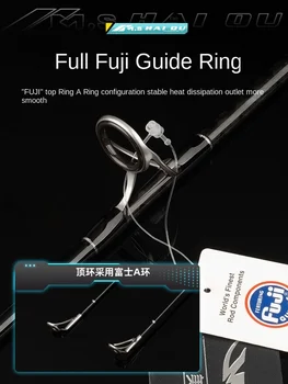 CHEERY Fuji Iron Plate Slow Swing Offshore Boat Fishing Rod Fuji Guide Ring Carbon Solid Rod 1.83m/1.91m 1.5Section Hard Fishing – Hard Lure – view 4