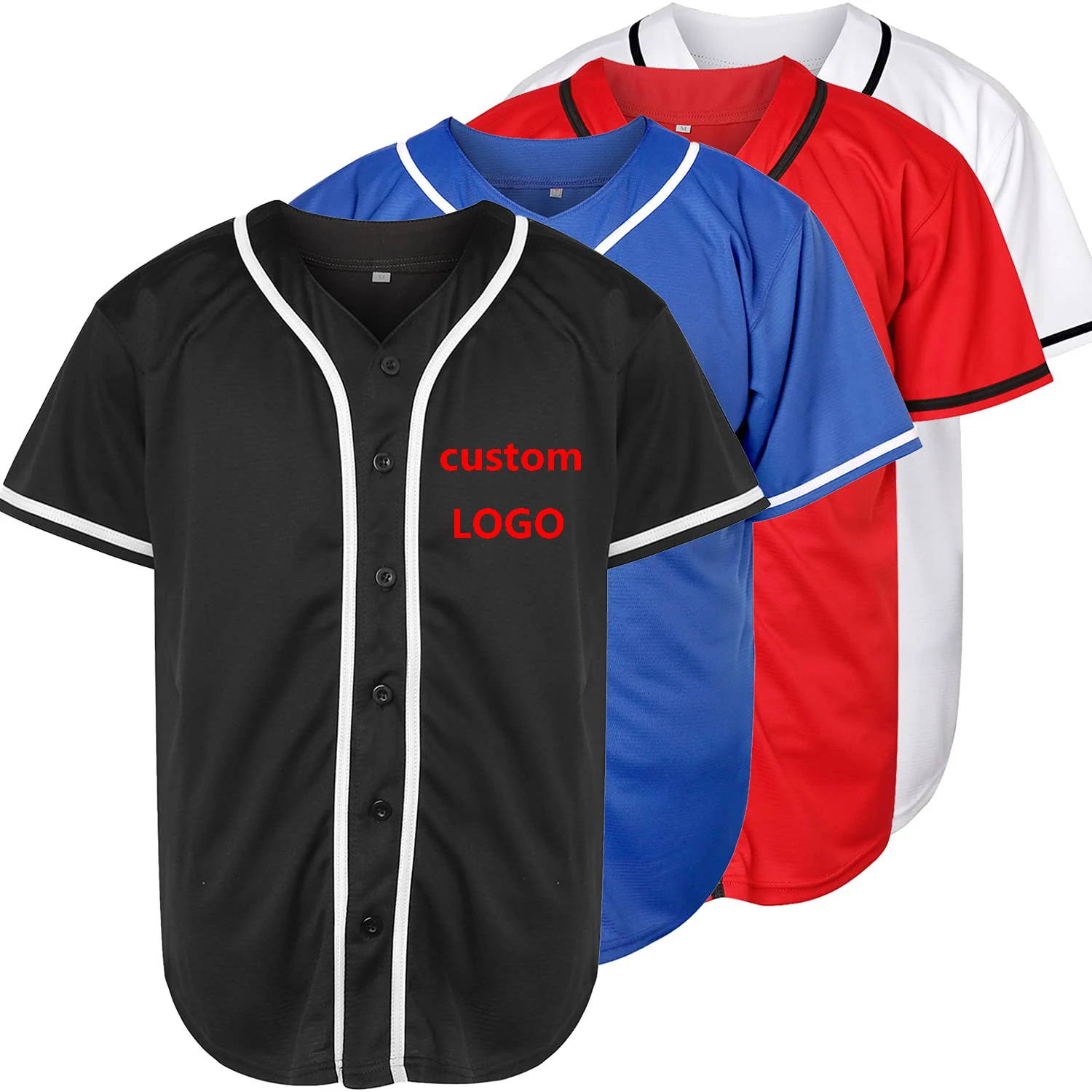 Blank button down baseball jersey online