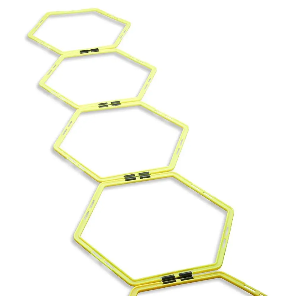 Hexagon Agility Rings Tangle-Free Training Ladder