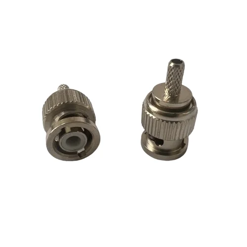 Q6 Connector Mini BNC-C-J1.5 Coaxial Connector 50ohm Mini BNC Male Connector for RG316 RG174 Communication Cable