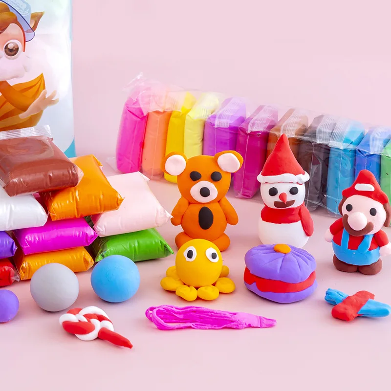 Полимерная легкая глина, слайм, пушистый мягкий пластилин, игрушка, глина для моделирования, детские развивающие игрушки, глина «сделай сам», 12/24 цветов, пластилин