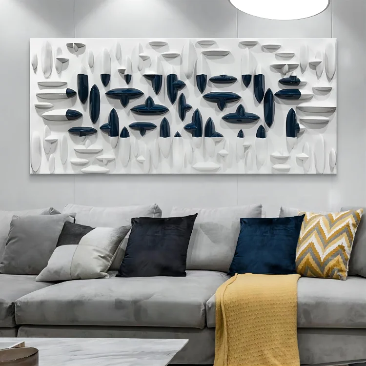 Modern Minimalist Decorative Ceramic 3D Wall Art