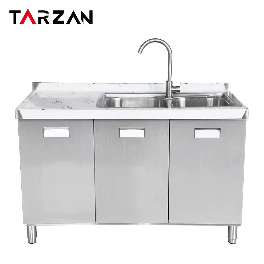 Commercial kitchen cabinet stainless steel storage cabinet stainless steel sinks kitchen factory