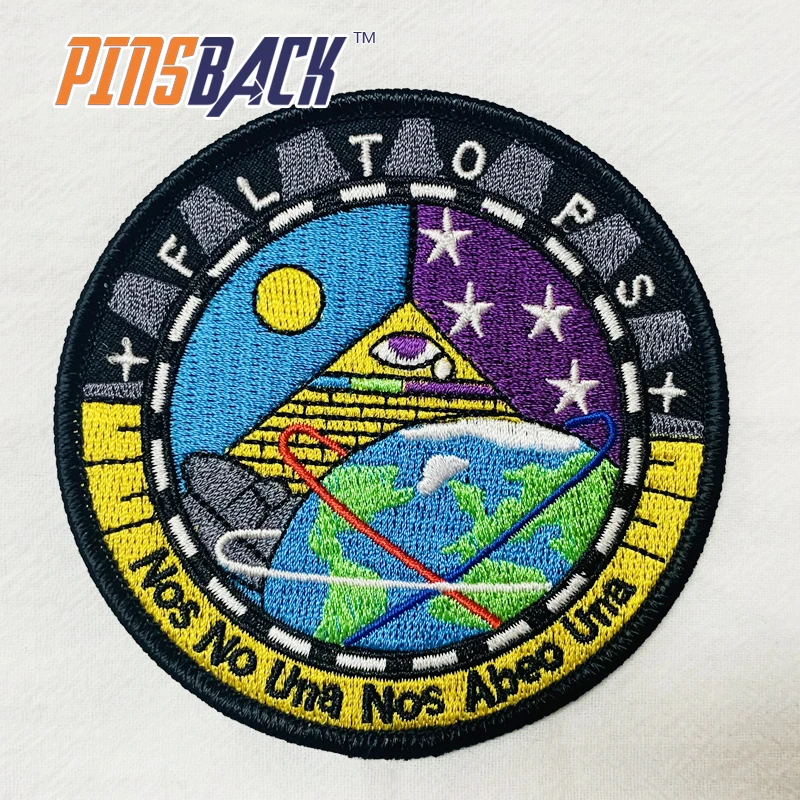 Cheap Price Custom Embroidery Patch Heat Press Patch For Garment