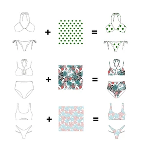 Aide Wholesaler Custom Logo Swimsuits Bikinis Woman Bikini Summer Women Plus Size Bikini Swimwear