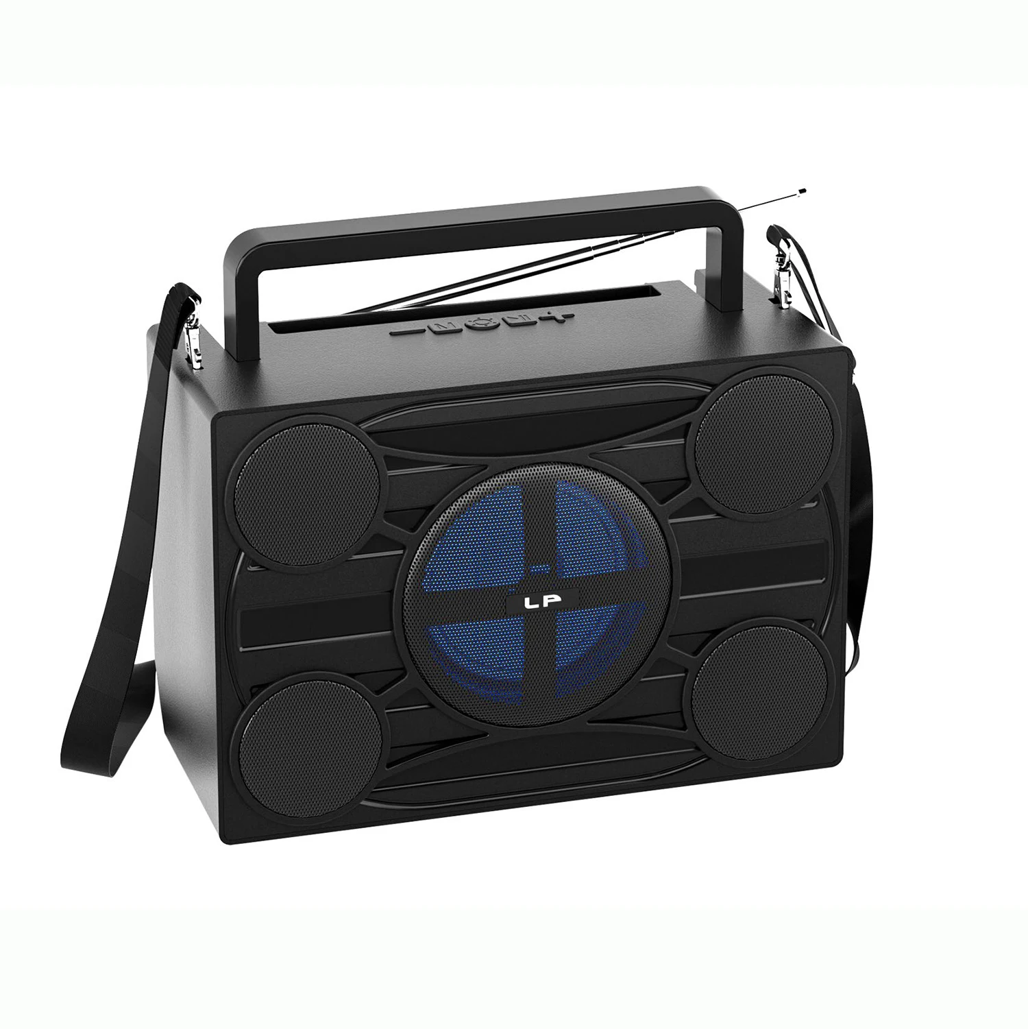 LP-V88 Portable Subwoofer: Wireless BT Speaker with Super Bass, FM