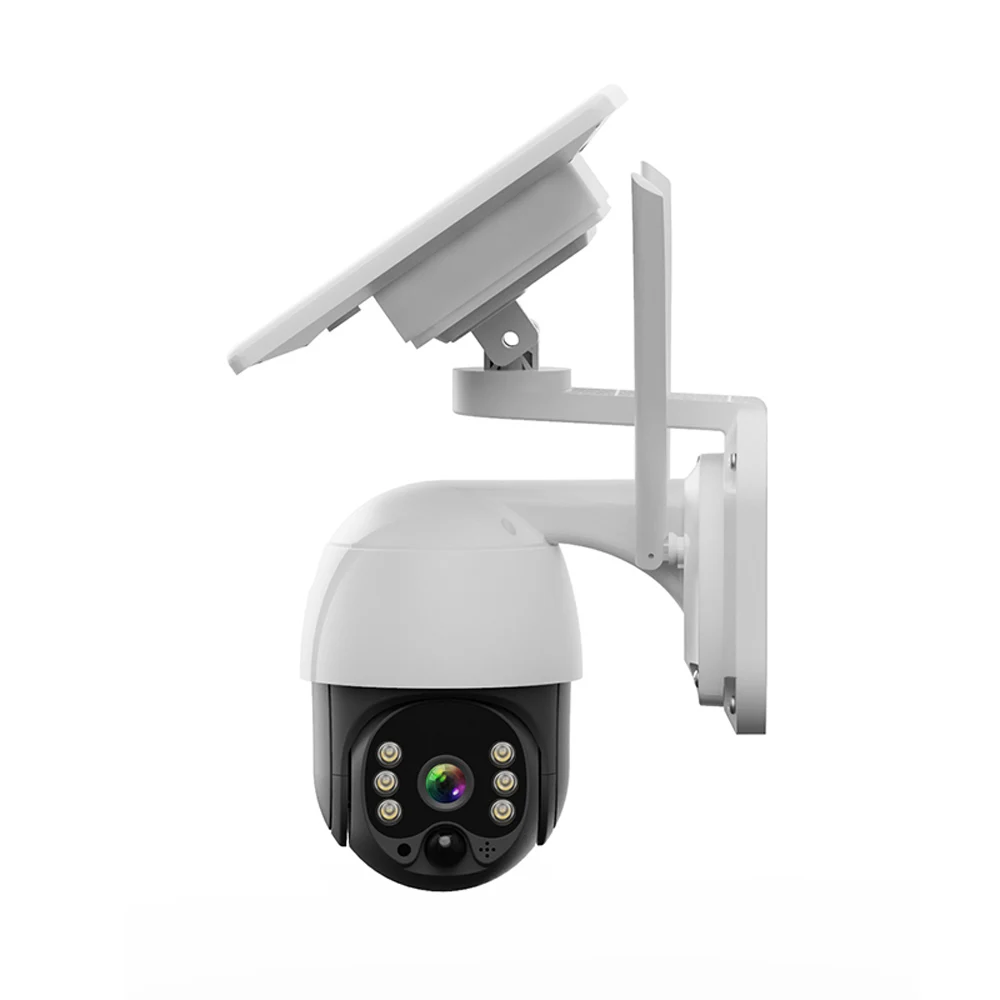 Factory Promotion Smart Home Low Power Consumption Battery Power 4G Solar Camera ICSEE PIR Detection Solar 4G PTZ Camera