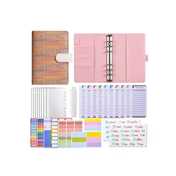 personal budget binder leather notebook journal notebook ring binder luxury a6 budget binder with cash envelopes for budgeting