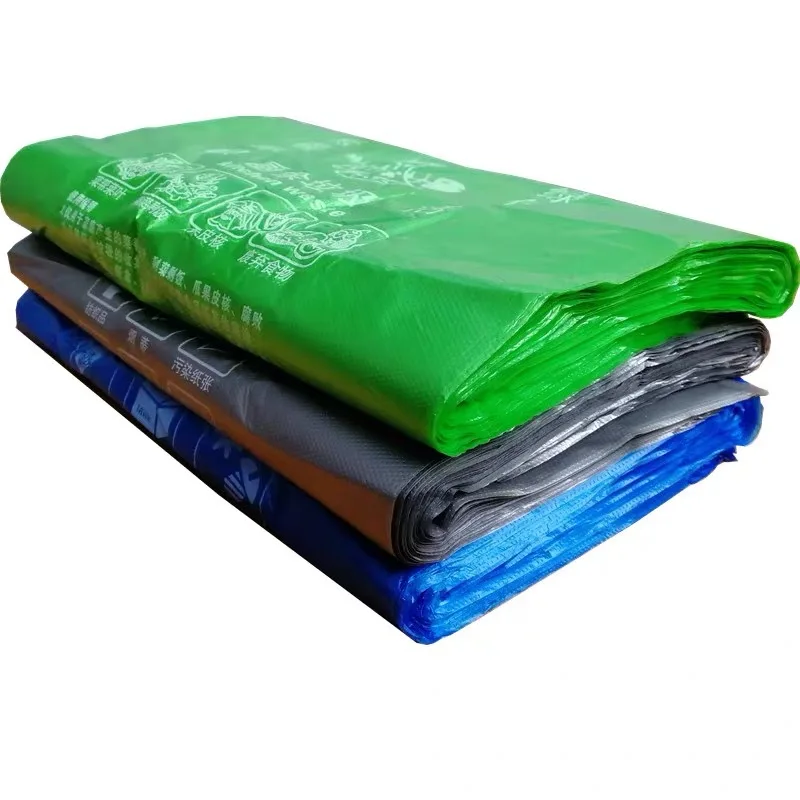 wholesale packaging customized black garbage recycling