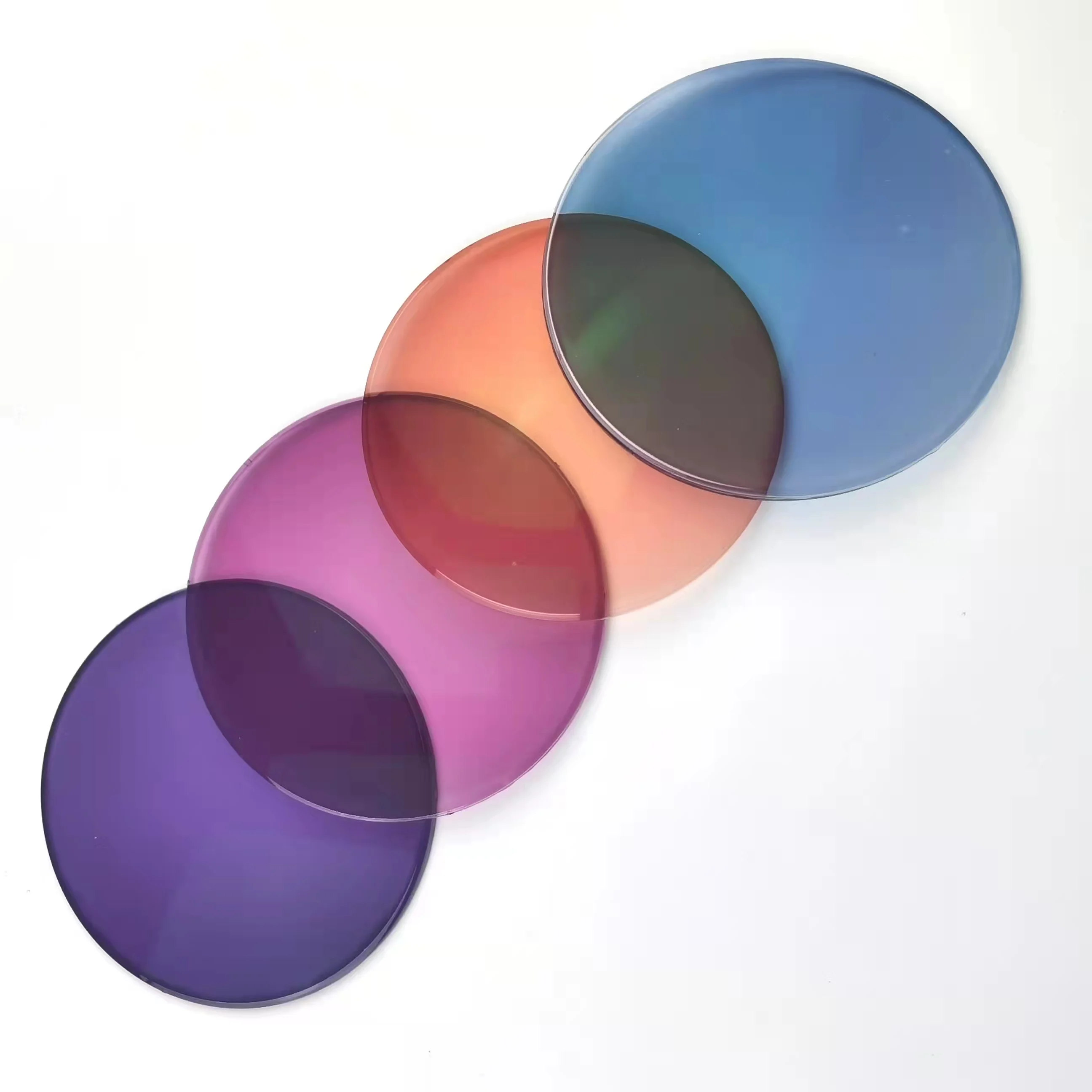 Cr39 1,56-gafas Ópticas Fotocromáticas,Color Rosa/morado/azul/naranja - Foto De Rosa/púrpura/azul/naranja De La Lente,Fotocromáticos Gafas Product on
