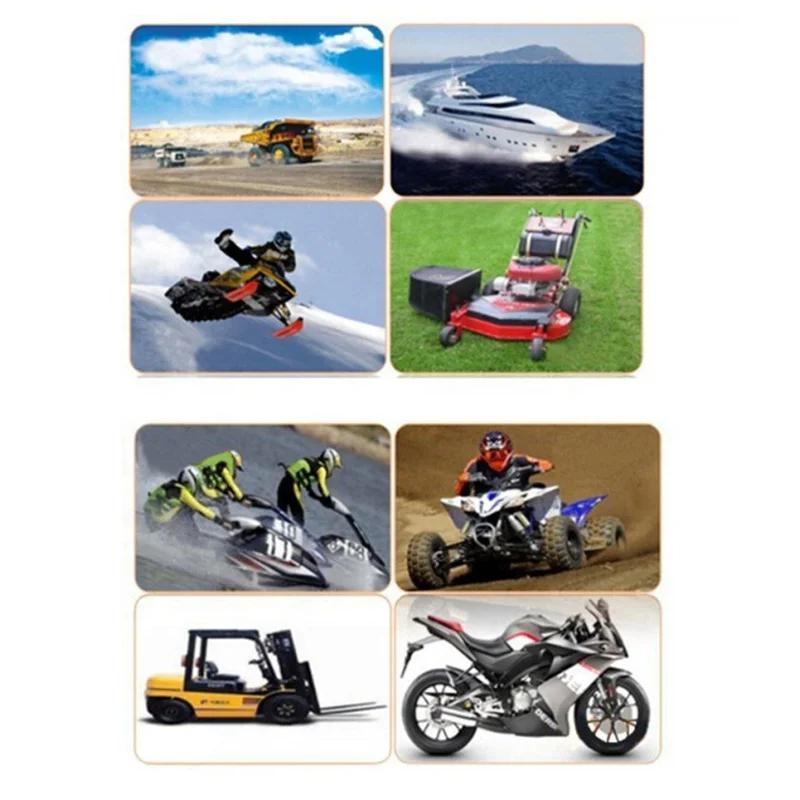 Waterproof Inductive Digital RPM Tach Hour Meter for Motocross Motorcycle ATV Bike Snowmobile Boat Gas Engine