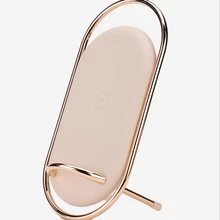 Metal leather light luxury wireless charger base For Iphone 16 15 Pro 14 13 12  Pro