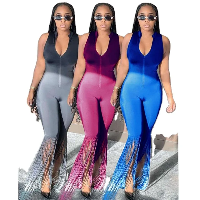 front slit jumpsuit