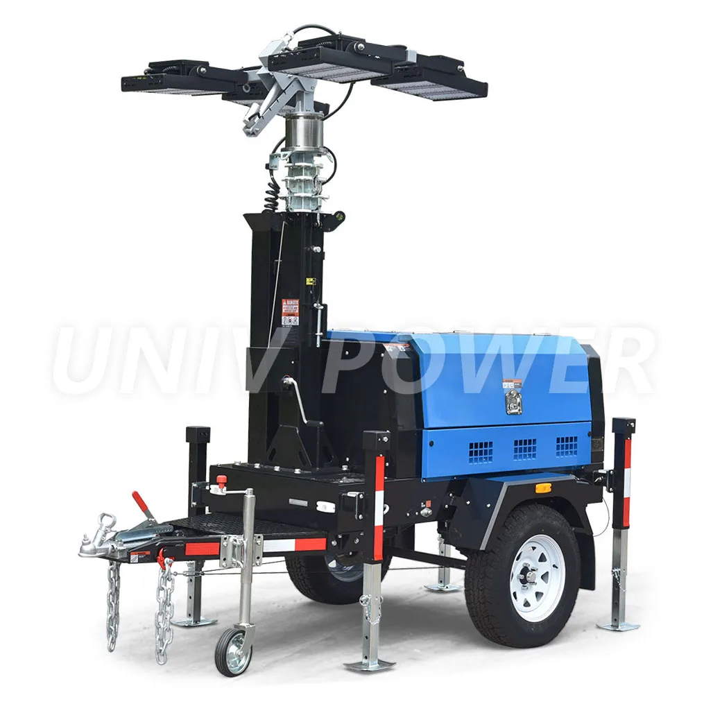 4000W Metal Halide Diesel Engine Light Tower Towable