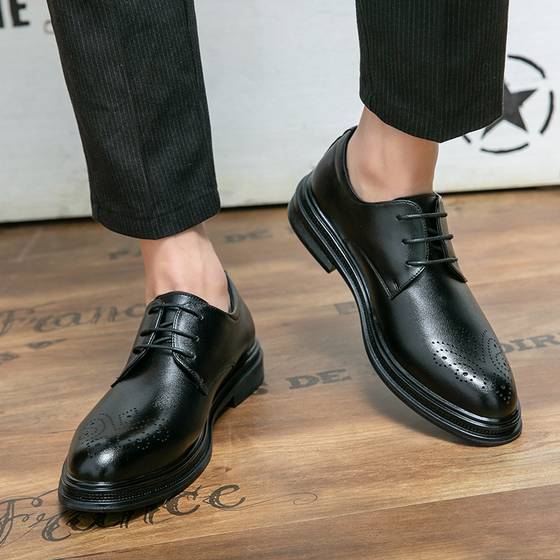 Model Design Handmade Dress Shoe Formal Leather Business Shoes Hot Sale New for Men Handmade Gentleman Wedding Shoes Patchwork