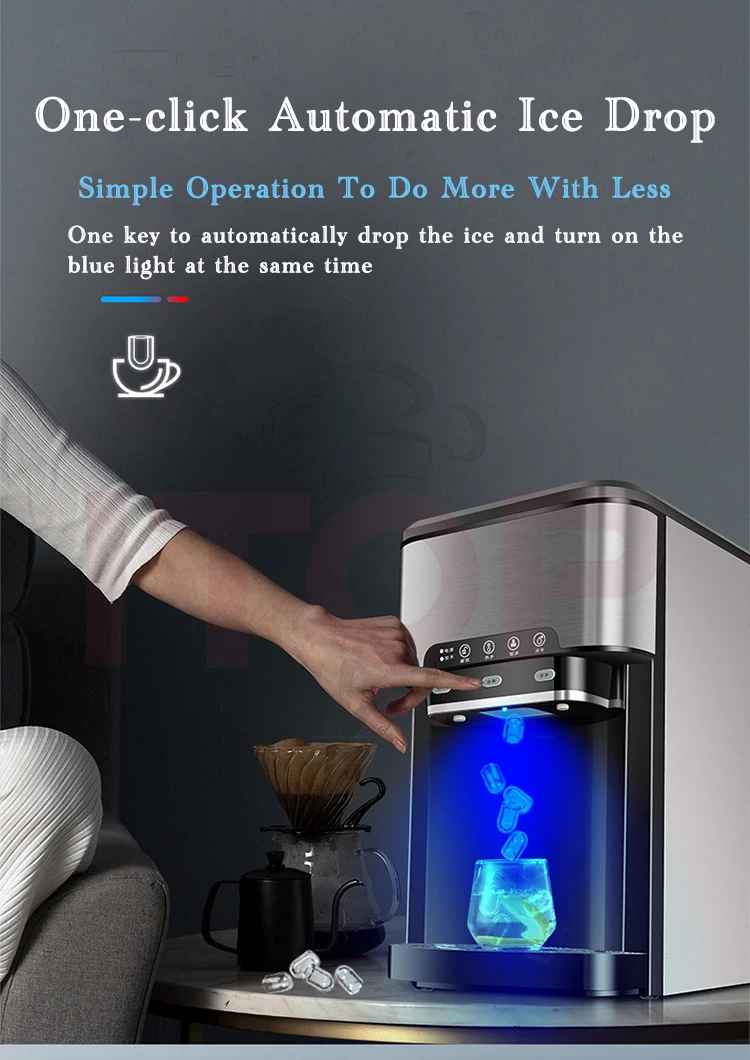 Crush Ice Maker Commercial Ice Maker Machine Home Use Fast Countertop