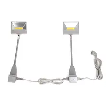 Long Arm LED Spotlight for Exhibition Booth 20W/30W/50W Linkable Trade Show Arm Lighting System with US/EU/UK/AU Plug