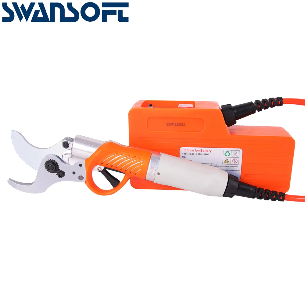 Source SWANSOFT – sécateur à batterie sans fil de 45mm, ciseaux de