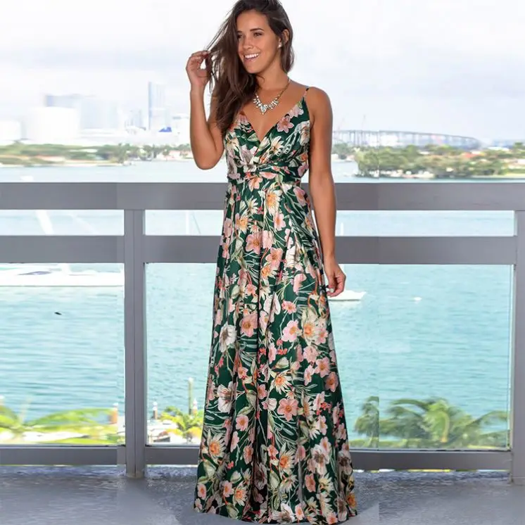Dressy Red Floral Printed Backless Wrap 