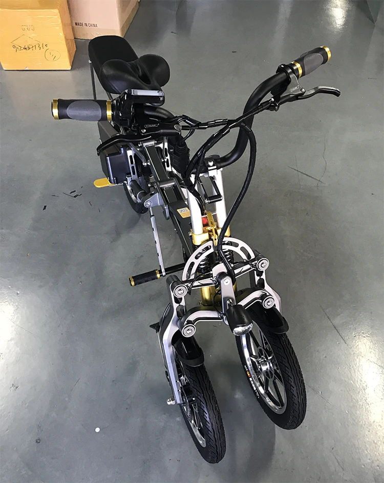 Long Range 70km Foldable Cargo Adult 500w Double Seat Electric Bike  Wheels Tricycles