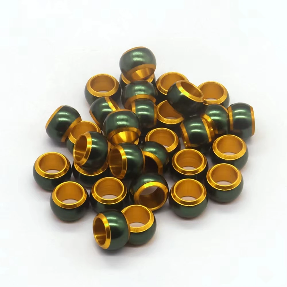 Round Gold Core Inner Black Blue Green Custom Color Outer Ring Parrot Foot Band Bird Leg Tag Cuban Pigeon Ring for Belgium India
