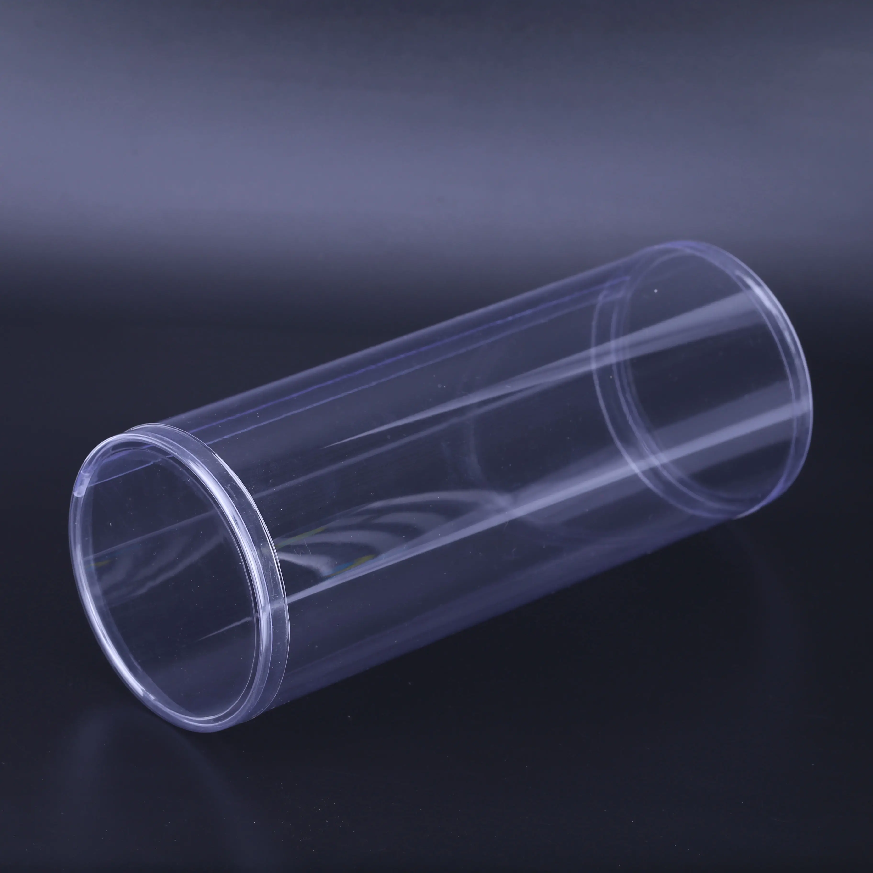 Custom Clear Plastic Cylinder Tubing Packaging Customized Size Transparent Round Shape Clear Box