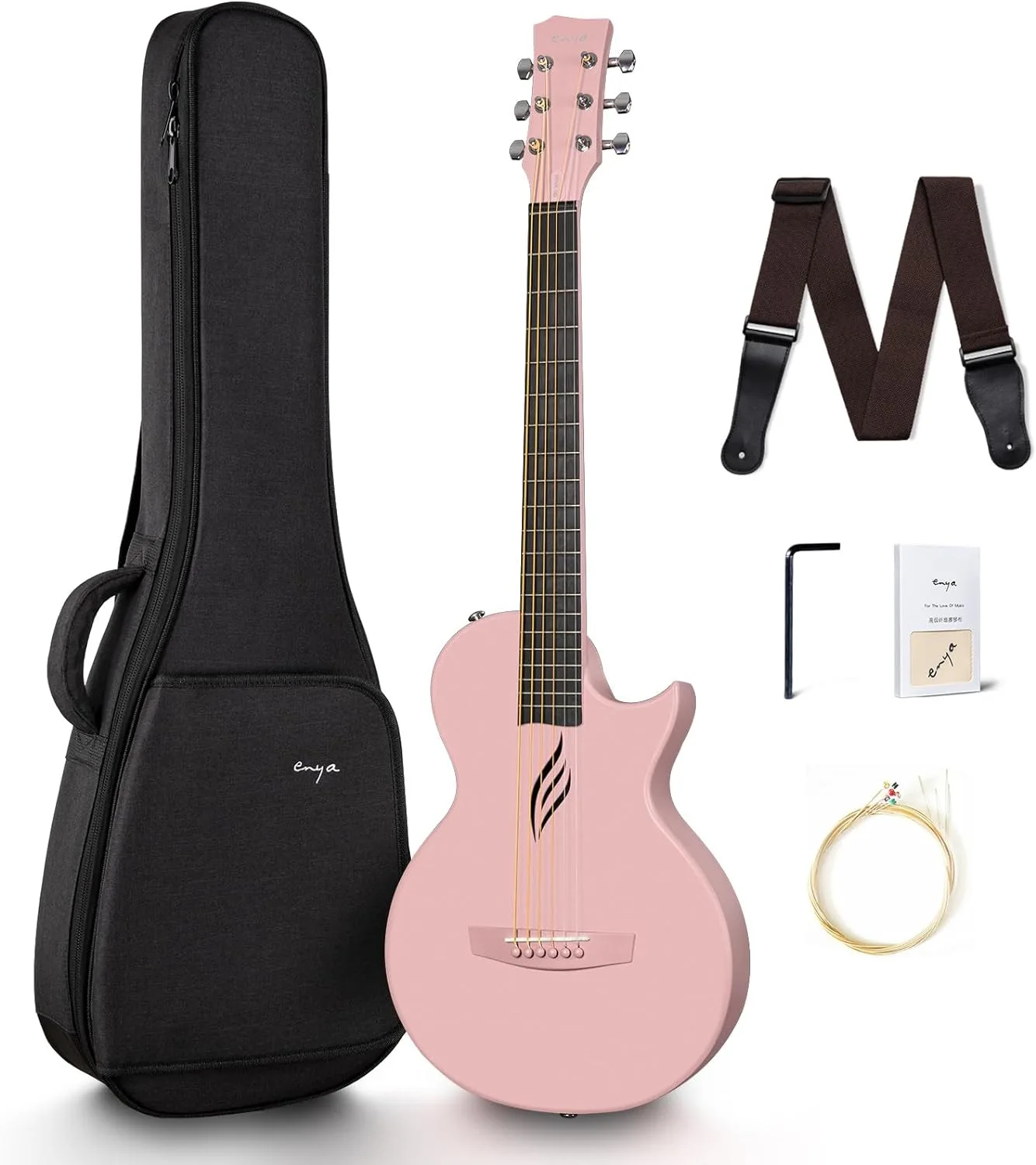 Enya Nova Go SP1　「訳アリ」です Enya Nova Go SP1 35-Inch Acoustic Electric Guitar - Carbon