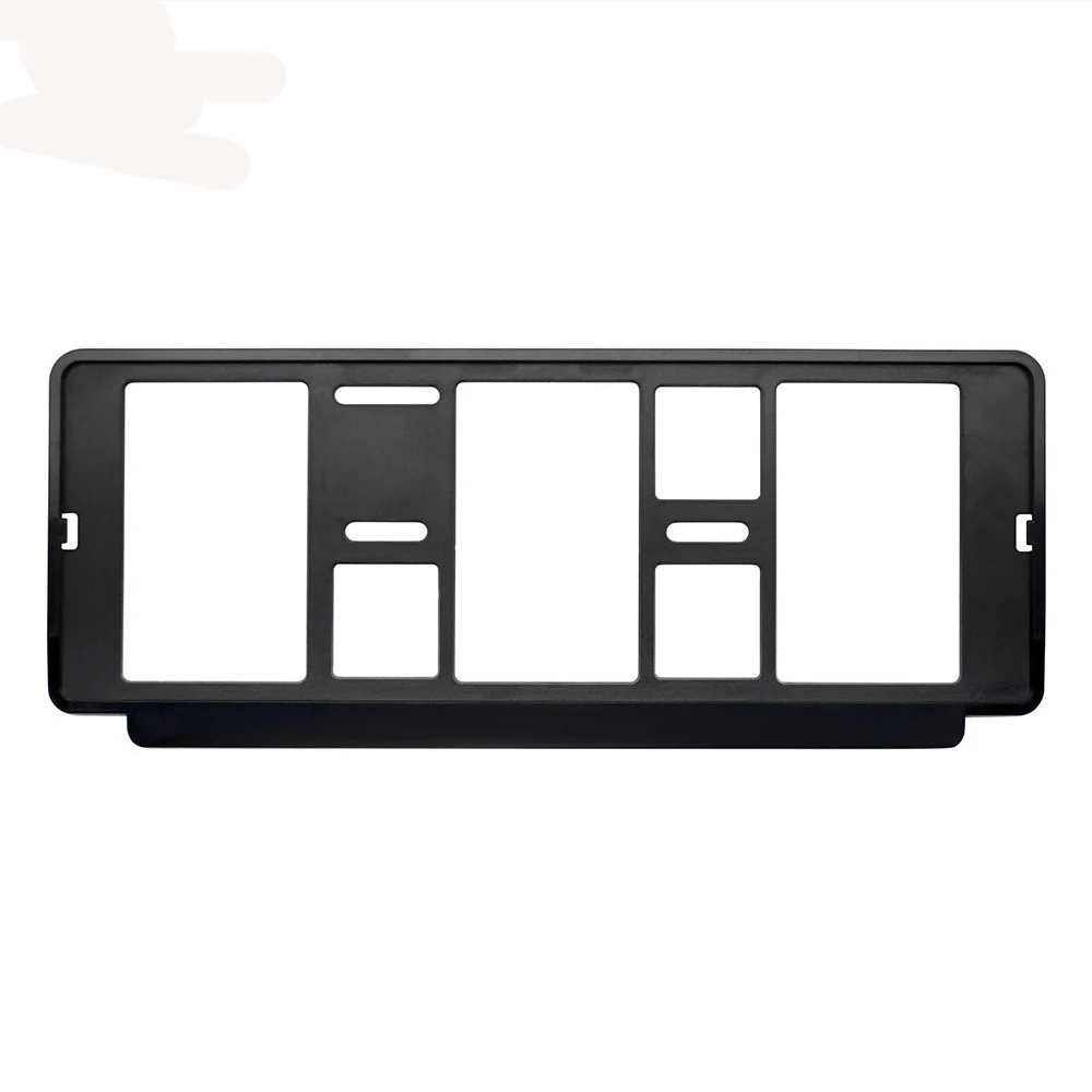 Plastic Auto Car Number License Plate Frame Matte Black Custom Logo License Plate Frame for Chile Car manufacture