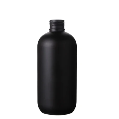 Custom 300ml Matte Black Empty Pet Plastic boston Bottles Foam Lotion Pump Bottle