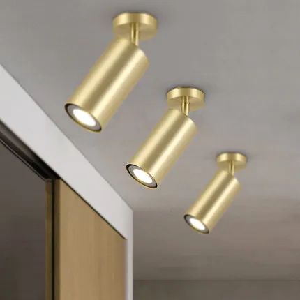 Customizable Length Golden LED Spotlights