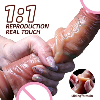 Manufacturer Hotsale Huge Adult Liquid Silicone Dildo Sex Toys for Women and Men