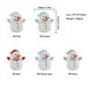 Snowman Focal bead Mix SA130