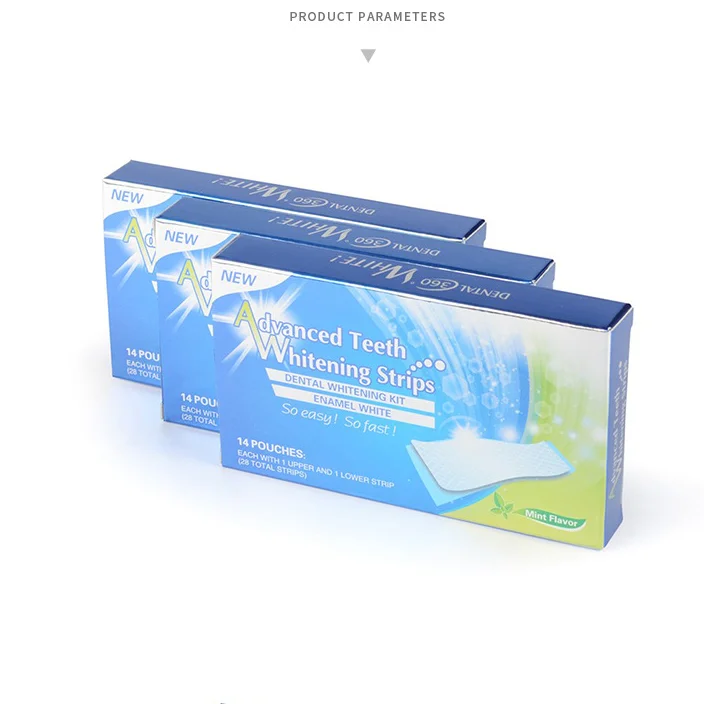 Bandes De Blanchiment Des Dents En Gel 5D,7 Paires,Kit Dentaire Pour Dents Blanches,soins D'hygiène Buccale- Bleu[E79521] - Au Quotidien - Foto 7
