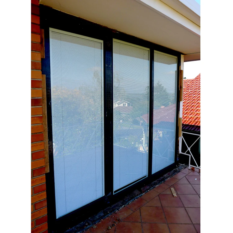 Modern European Aluminium Frame Adjustable Shutter windows Residential House High Security Louver Window
