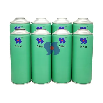 Empty Aerosol Tin Can Diameter 65*158 mm Necked-In Round Shape Aerosol Tin Can Tinplate With Custom Logo