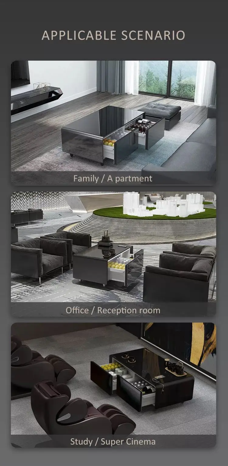 Center Table Smart Coffee Table With Storage Chiller Coffee Table Smart