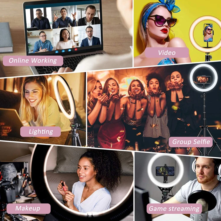 
 Охрана окружающей среды для видеосъемки для макияжа 10 дюймов 12 дюймов светодиодное осветительное кольцо для селфи  