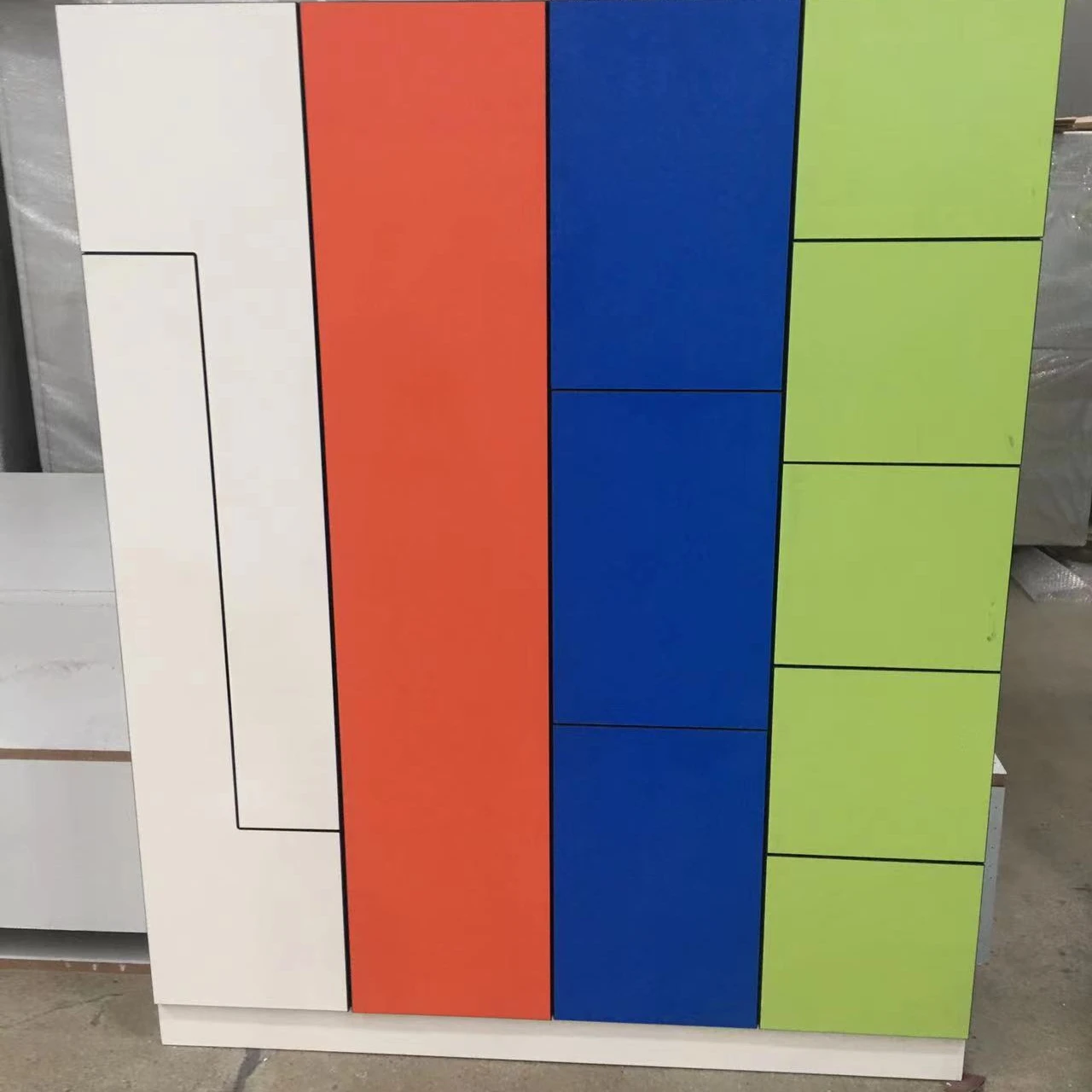 Z Line Phenolic Locker 12mm Compact HPL BencLocker for School Aluminum Profile Phenolic Wardrobe Locker Gym Changing Room Locker