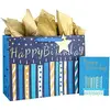 Blue Gold Candle