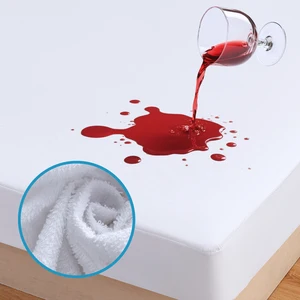 King Queen Size Terry Bed Protective Cover Bed Bug Breathable Soft Waterproof Terry Cloth Mattress Protector Cover