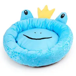 Lovely animal frog shape luxury pet bed removable washable cover pet products NO 3