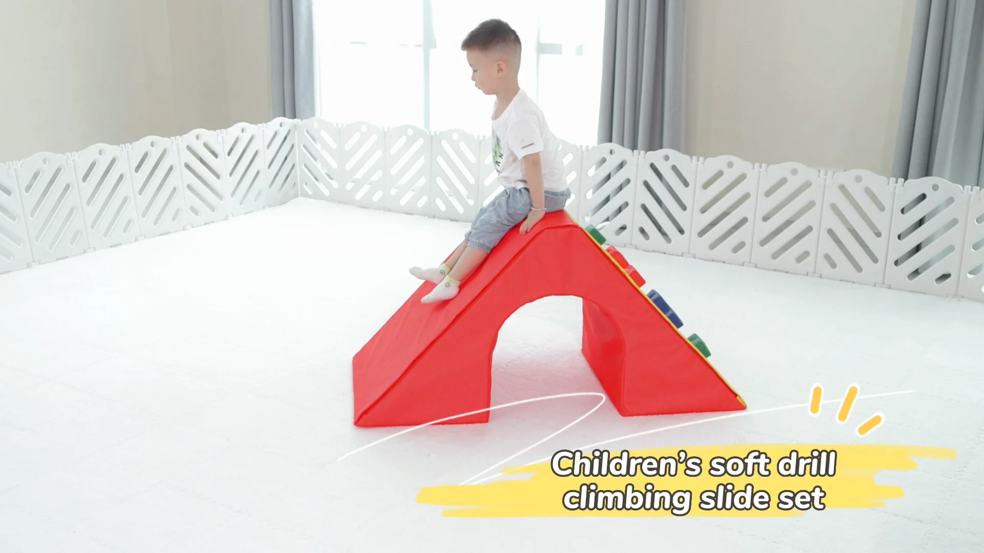 Indoor Playground Soft Children Play Equipment Soft Tunnel Climber With