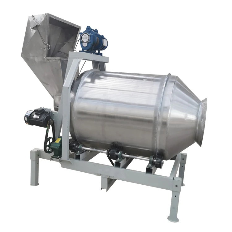 New Design Rotary Drum Mixer Pla Granules Food Grade Mixing Pan Pricessong High Speed Granulator