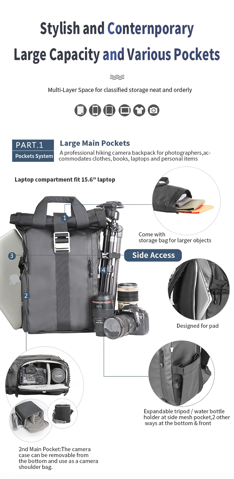 Breathable Comfortable Camera Lens Bag 