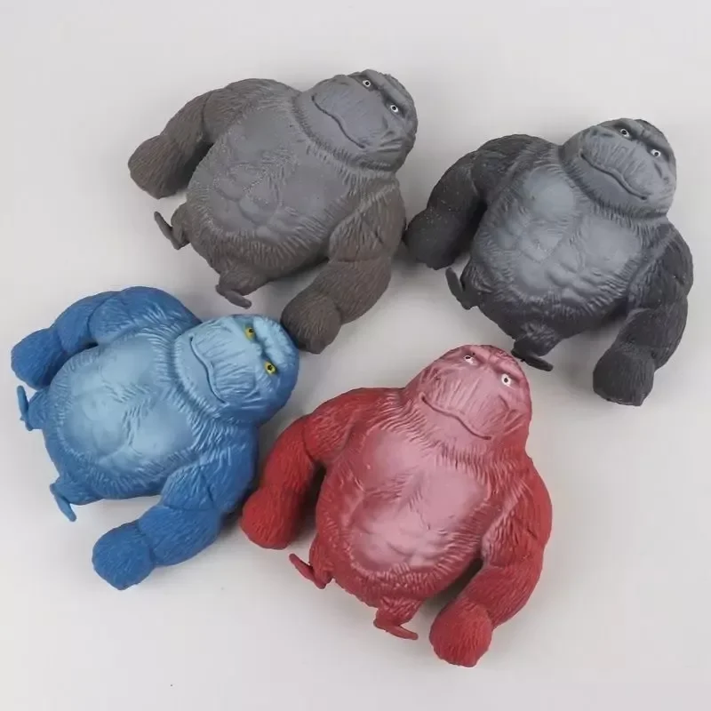 Anime Figure Toys Latex Monkey Gorilla Toys Jungle Animal Figurines  Christmas Gifts for Kids 