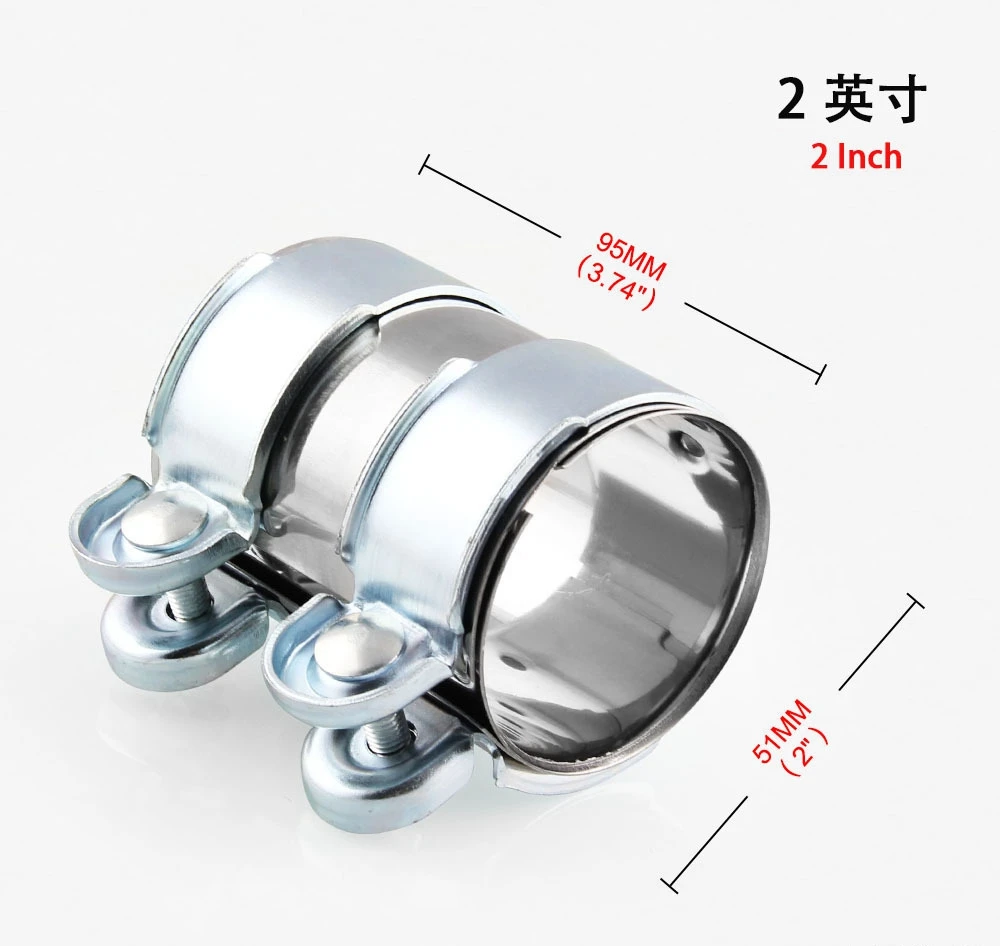 2.50 Inch Muffler Exhaust Pipe Clamp With Bolts | New Universal Fit Clamp For Automotive Exhaust Systems